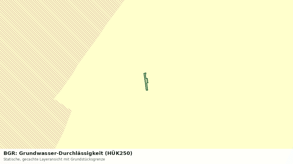 Statische Kartenansicht: BGR: Grundwasser-Durchlässigkeit (HÜK250)