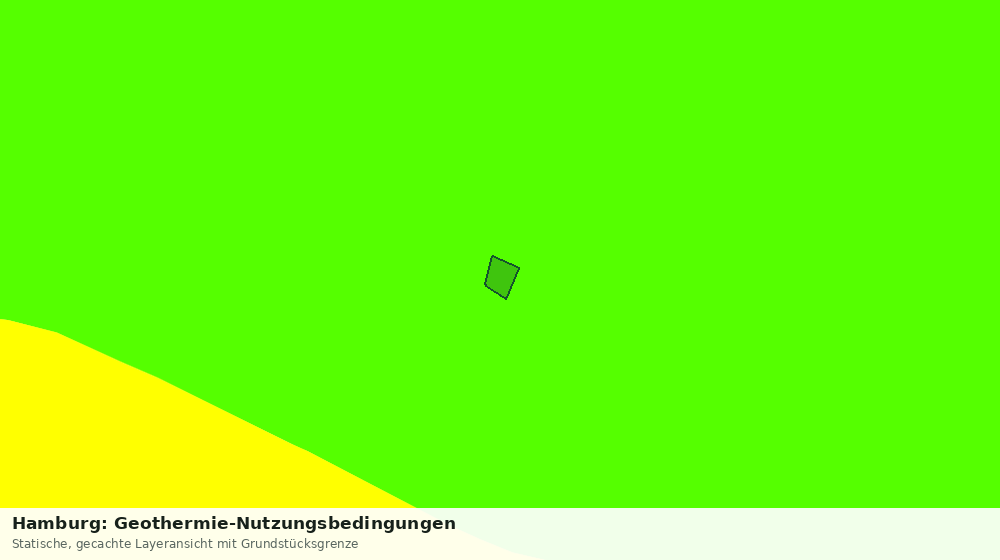 Statische Kartenansicht: Hamburg: Geothermie-Nutzungsbedingungen