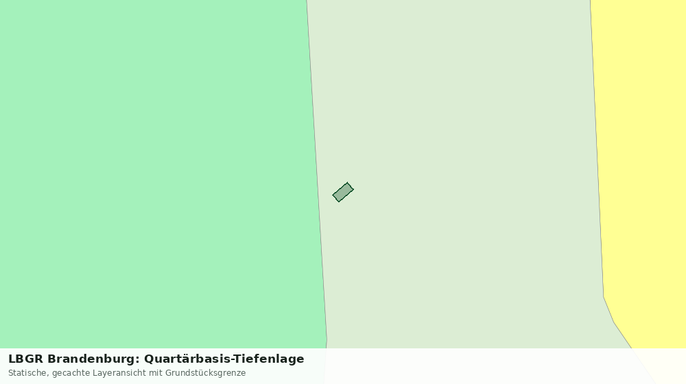Statische Kartenansicht: LBGR Brandenburg: Quartärbasis-Tiefenlage