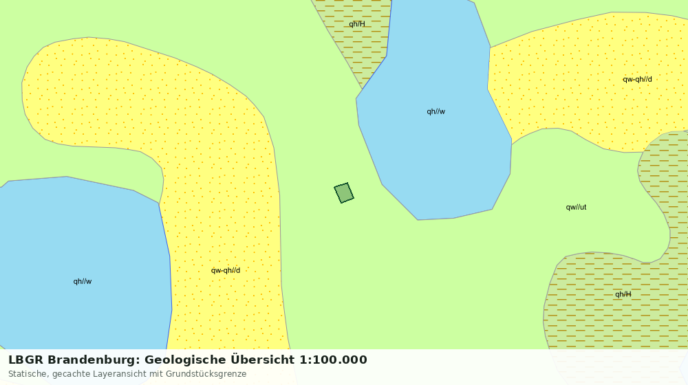 Statische Kartenansicht: LBGR Brandenburg: Geologische Übersicht 1:100.000