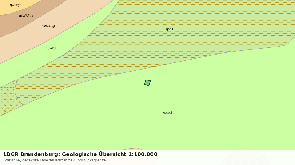 Statische Kartenansicht: LBGR Brandenburg: Geologische Übersicht 1:100.000