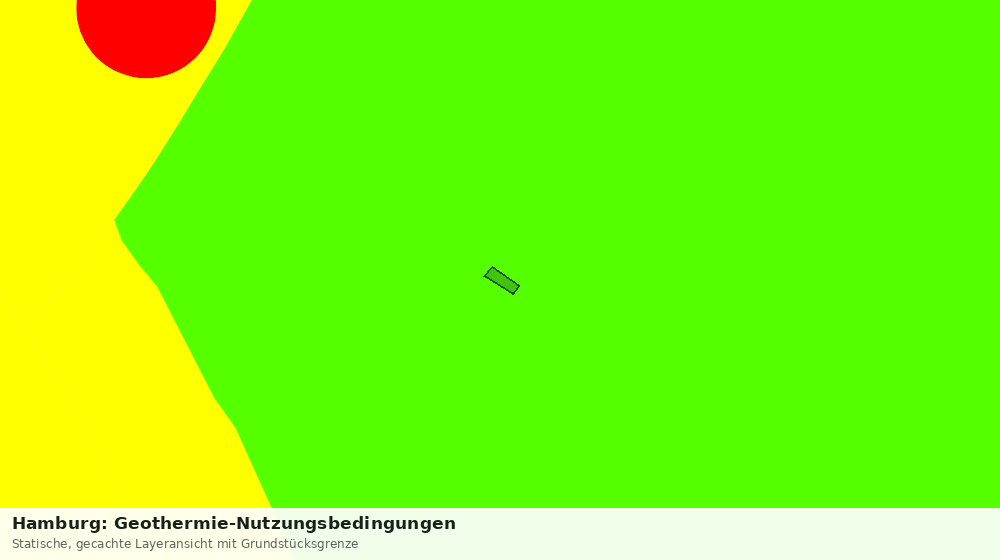 Statische Kartenansicht: Hamburg: Geothermie-Nutzungsbedingungen