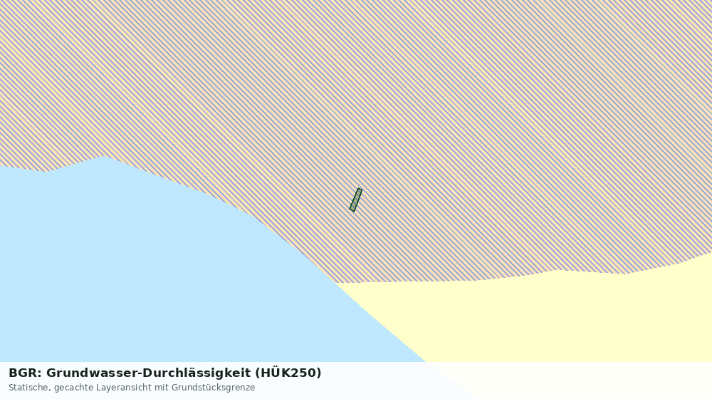 Statische Kartenansicht: BGR: Grundwasser-Durchlässigkeit (HÜK250)
