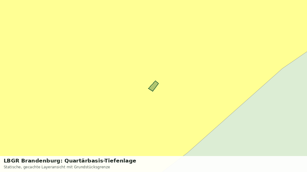 Statische Kartenansicht: LBGR Brandenburg: Quartärbasis-Tiefenlage