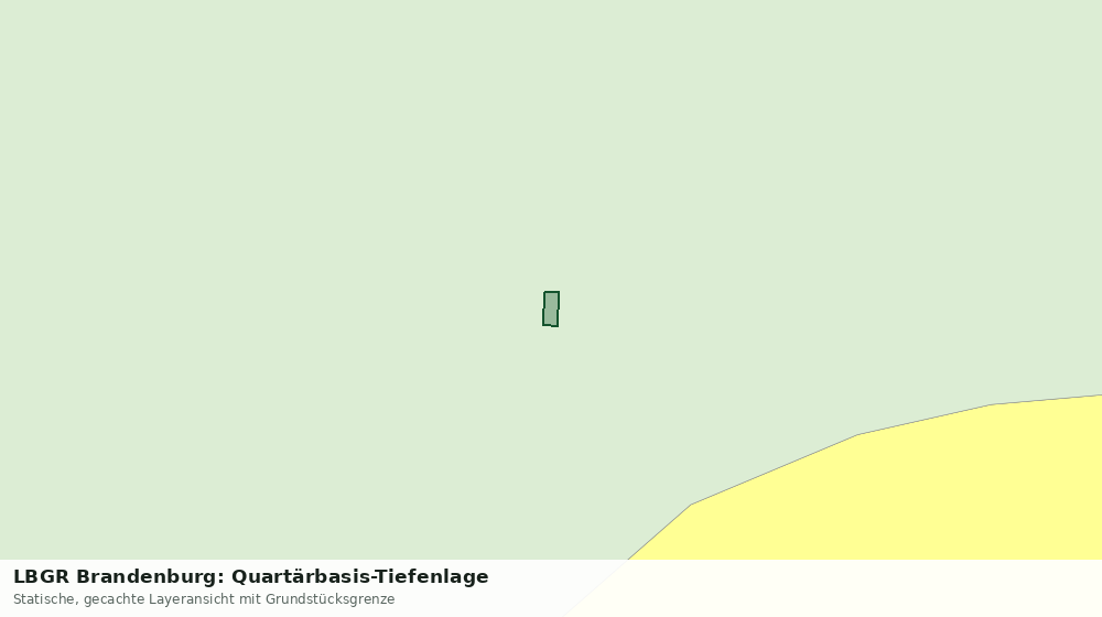 Statische Kartenansicht: LBGR Brandenburg: Quartärbasis-Tiefenlage