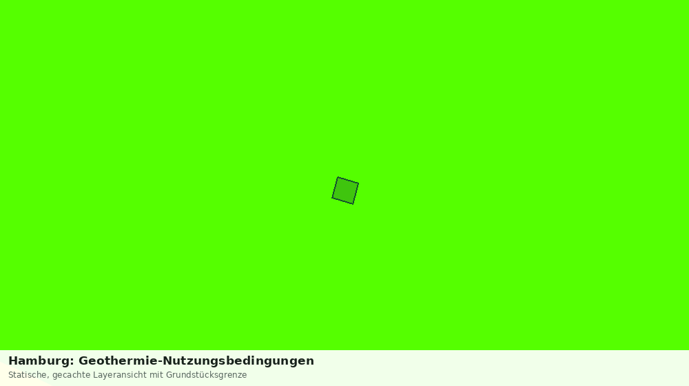 Statische Kartenansicht: Hamburg: Geothermie-Nutzungsbedingungen