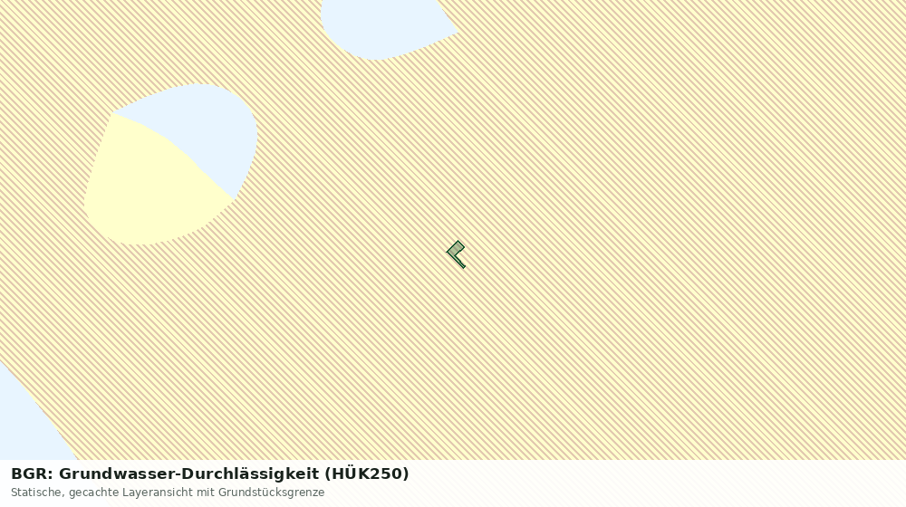 Statische Kartenansicht: BGR: Grundwasser-Durchlässigkeit (HÜK250)