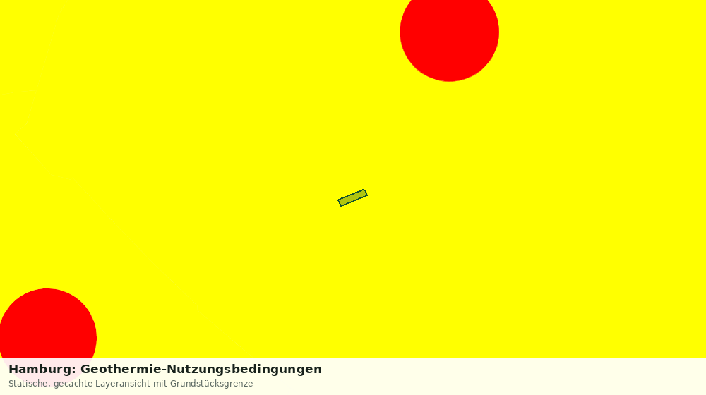 Statische Kartenansicht: Hamburg: Geothermie-Nutzungsbedingungen