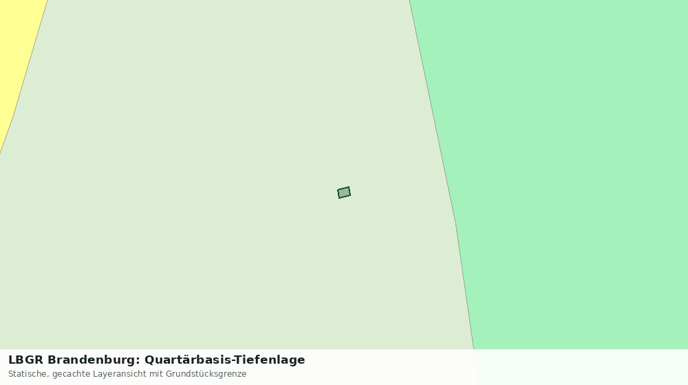 Statische Kartenansicht: LBGR Brandenburg: Quartärbasis-Tiefenlage