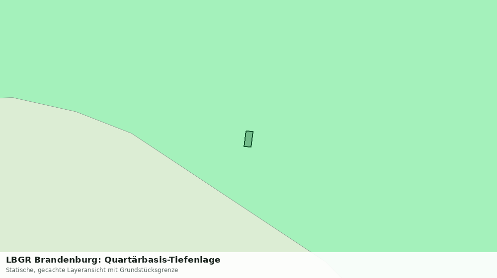 Statische Kartenansicht: LBGR Brandenburg: Quartärbasis-Tiefenlage