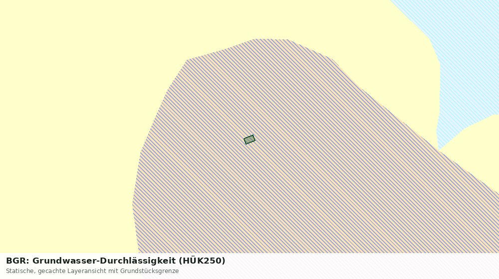 Statische Kartenansicht: BGR: Grundwasser-Durchlässigkeit (HÜK250)