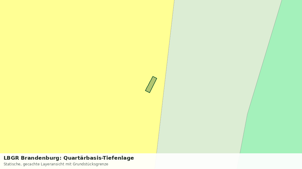 Statische Kartenansicht: LBGR Brandenburg: Quartärbasis-Tiefenlage
