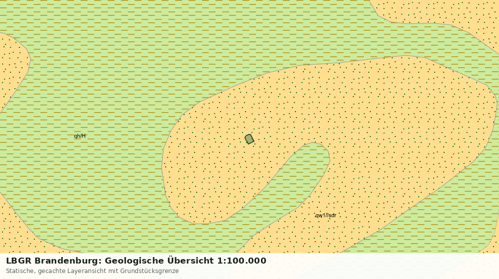 Statische Kartenansicht: LBGR Brandenburg: Geologische Übersicht 1:100.000