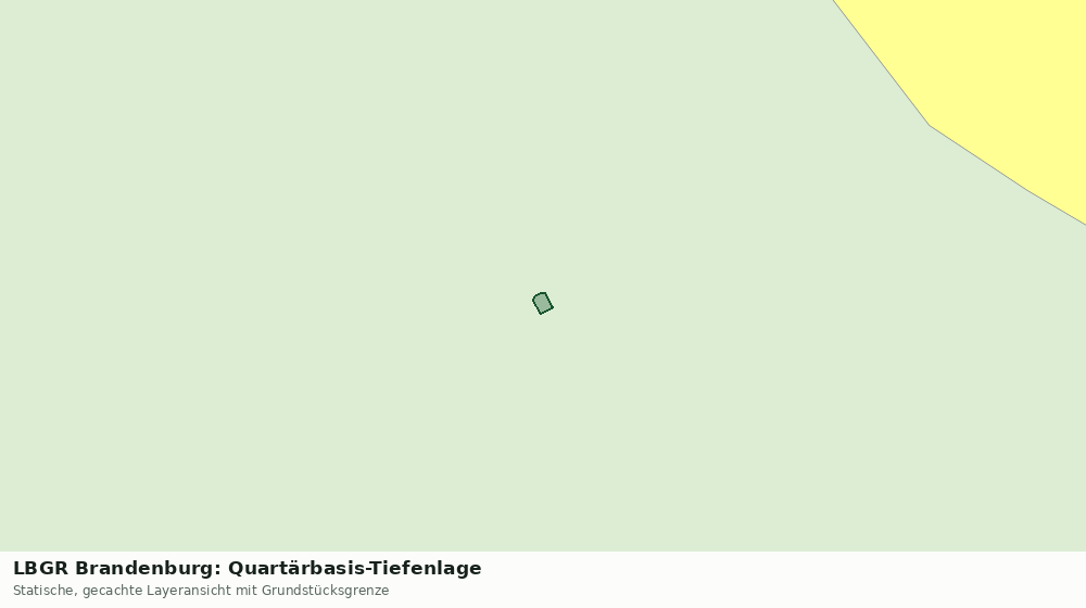 Statische Kartenansicht: LBGR Brandenburg: Quartärbasis-Tiefenlage