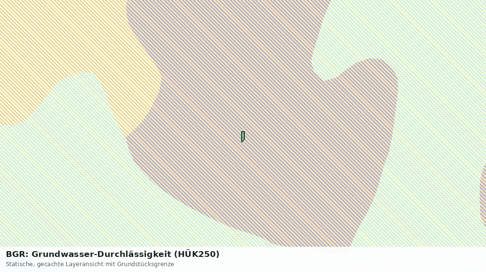 Statische Kartenansicht: BGR: Grundwasser-Durchlässigkeit (HÜK250)