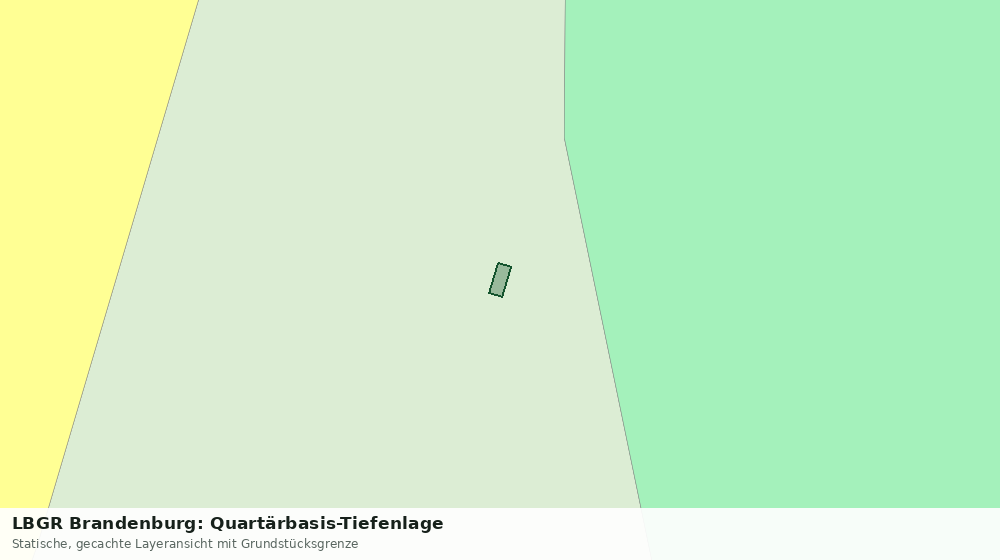 Statische Kartenansicht: LBGR Brandenburg: Quartärbasis-Tiefenlage
