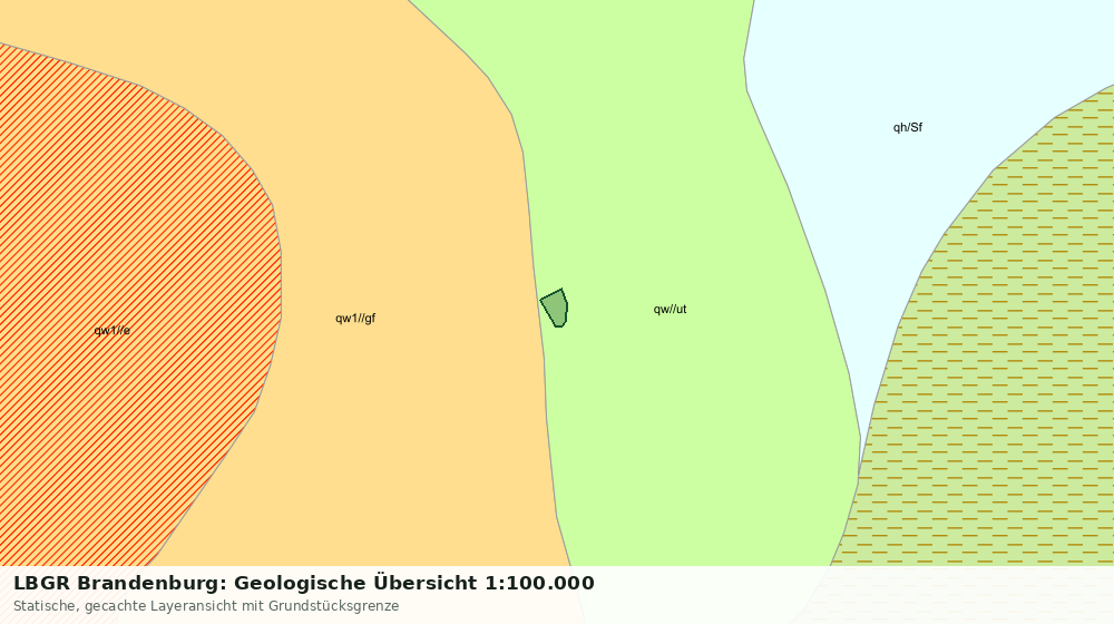 Statische Kartenansicht: LBGR Brandenburg: Geologische Übersicht 1:100.000