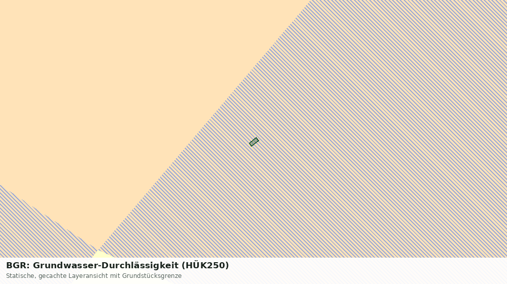 Statische Kartenansicht: BGR: Grundwasser-Durchlässigkeit (HÜK250)