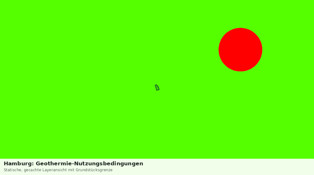 Statische Kartenansicht: Hamburg: Geothermie-Nutzungsbedingungen