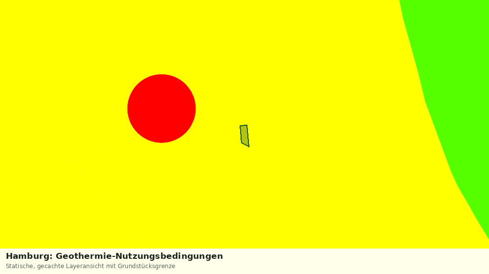 Statische Kartenansicht: Hamburg: Geothermie-Nutzungsbedingungen