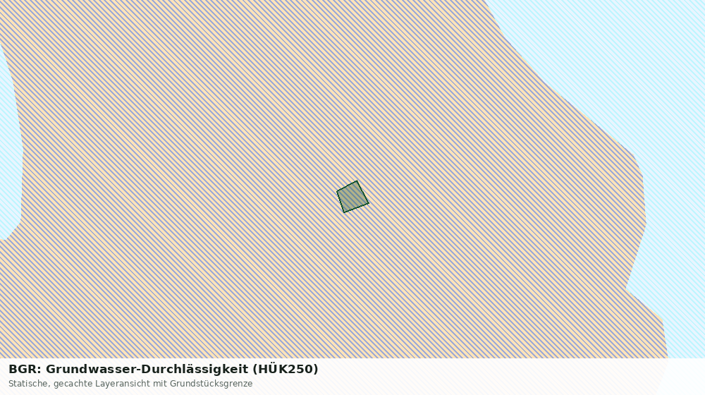 Statische Kartenansicht: BGR: Grundwasser-Durchlässigkeit (HÜK250)