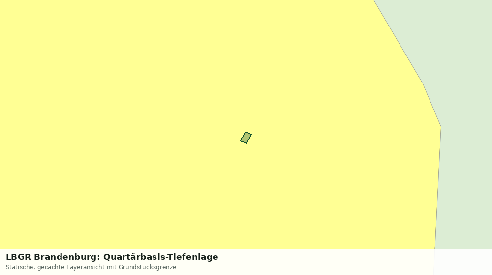 Statische Kartenansicht: LBGR Brandenburg: Quartärbasis-Tiefenlage