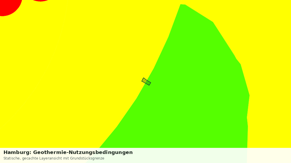 Statische Kartenansicht: Hamburg: Geothermie-Nutzungsbedingungen