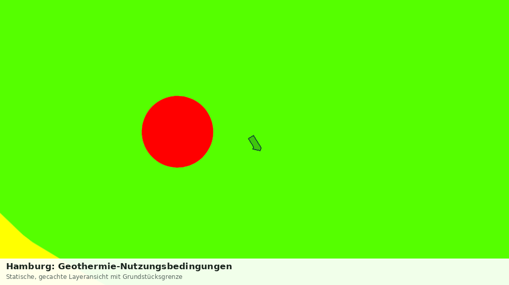 Statische Kartenansicht: Hamburg: Geothermie-Nutzungsbedingungen