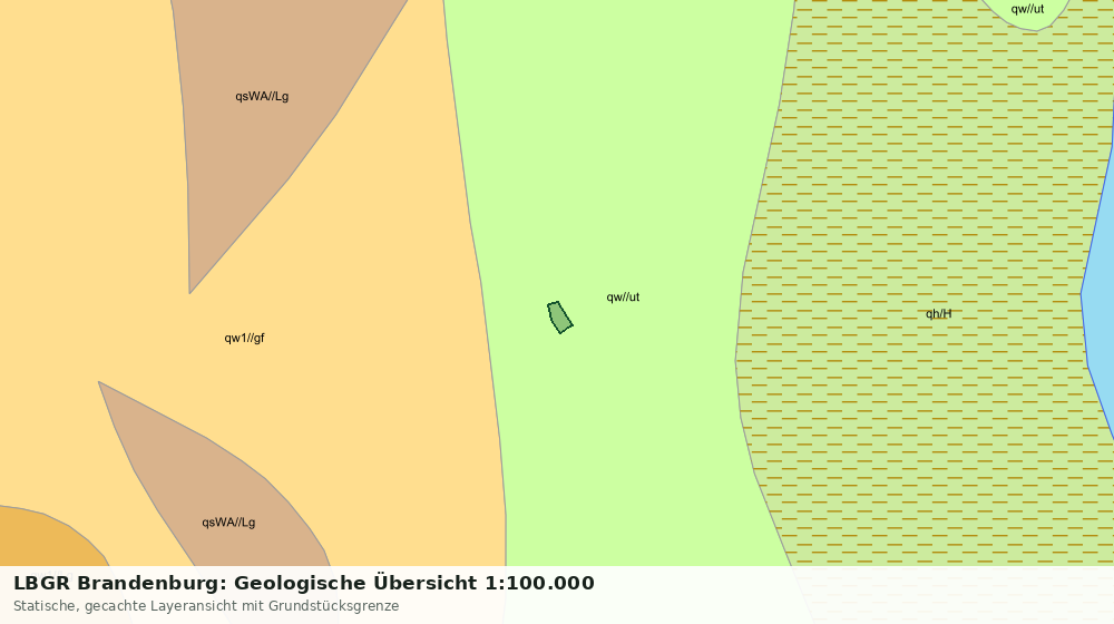 Statische Kartenansicht: LBGR Brandenburg: Geologische Übersicht 1:100.000