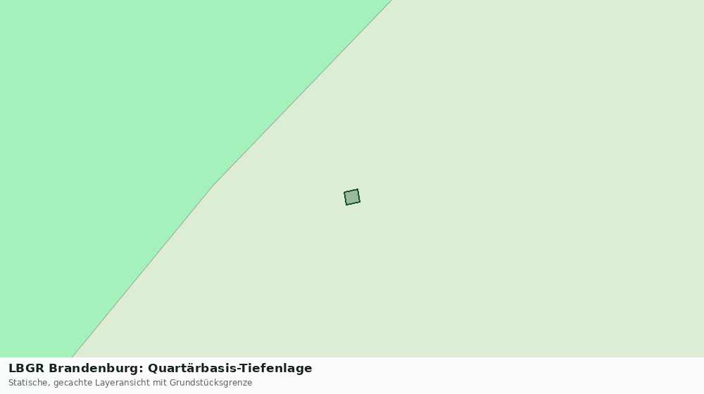 Statische Kartenansicht: LBGR Brandenburg: Quartärbasis-Tiefenlage
