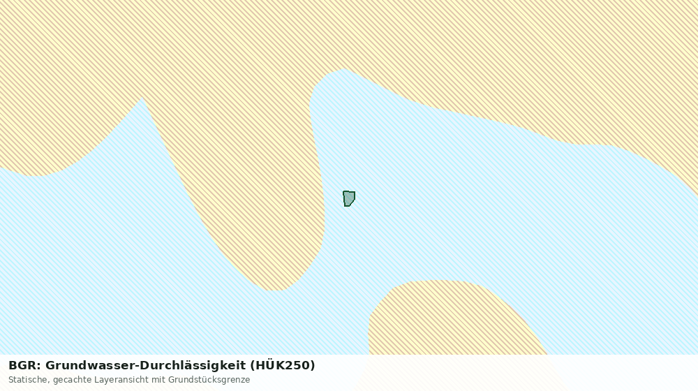Statische Kartenansicht: BGR: Grundwasser-Durchlässigkeit (HÜK250)