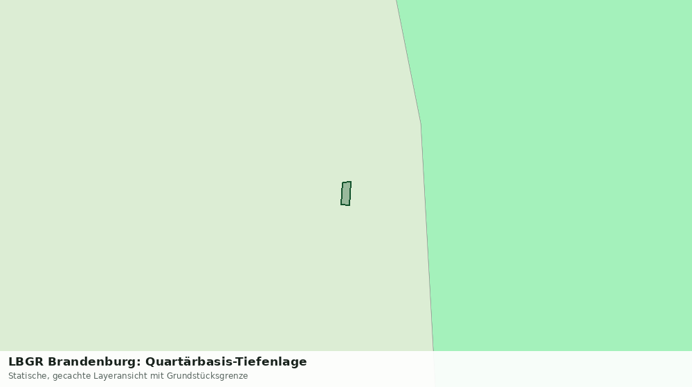 Statische Kartenansicht: LBGR Brandenburg: Quartärbasis-Tiefenlage