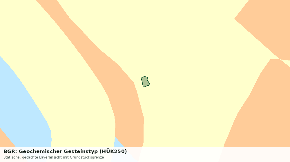 Statische Kartenansicht: BGR: Geochemischer Gesteinstyp (HÜK250)