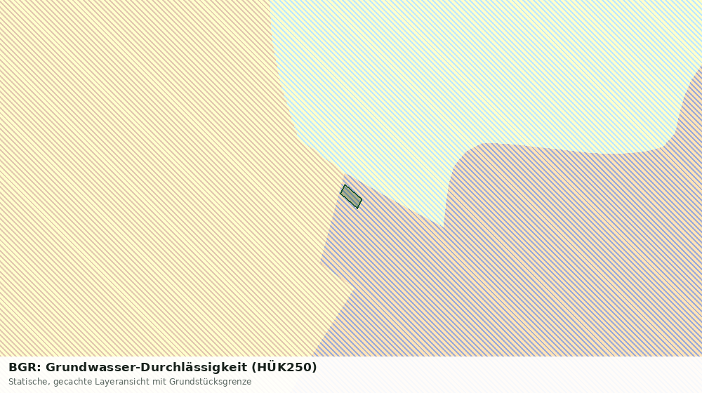 Statische Kartenansicht: BGR: Grundwasser-Durchlässigkeit (HÜK250)