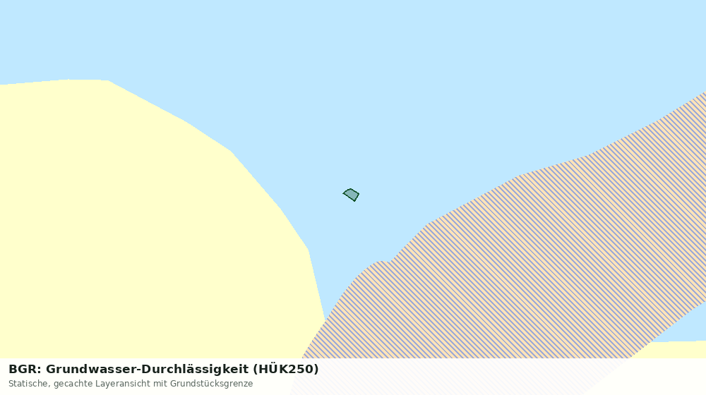 Statische Kartenansicht: BGR: Grundwasser-Durchlässigkeit (HÜK250)