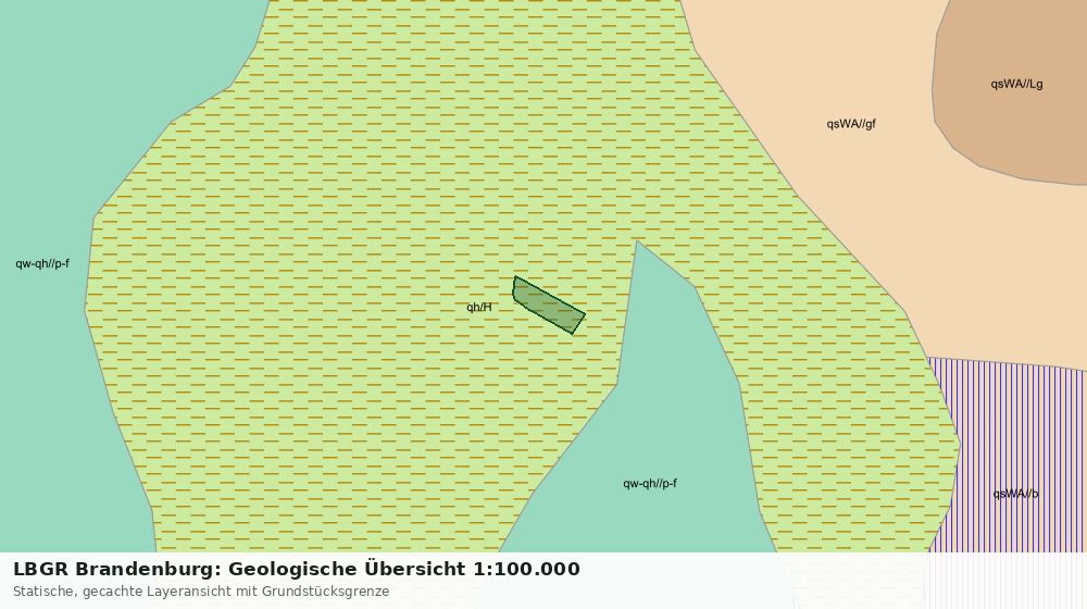 Statische Kartenansicht: LBGR Brandenburg: Geologische Übersicht 1:100.000