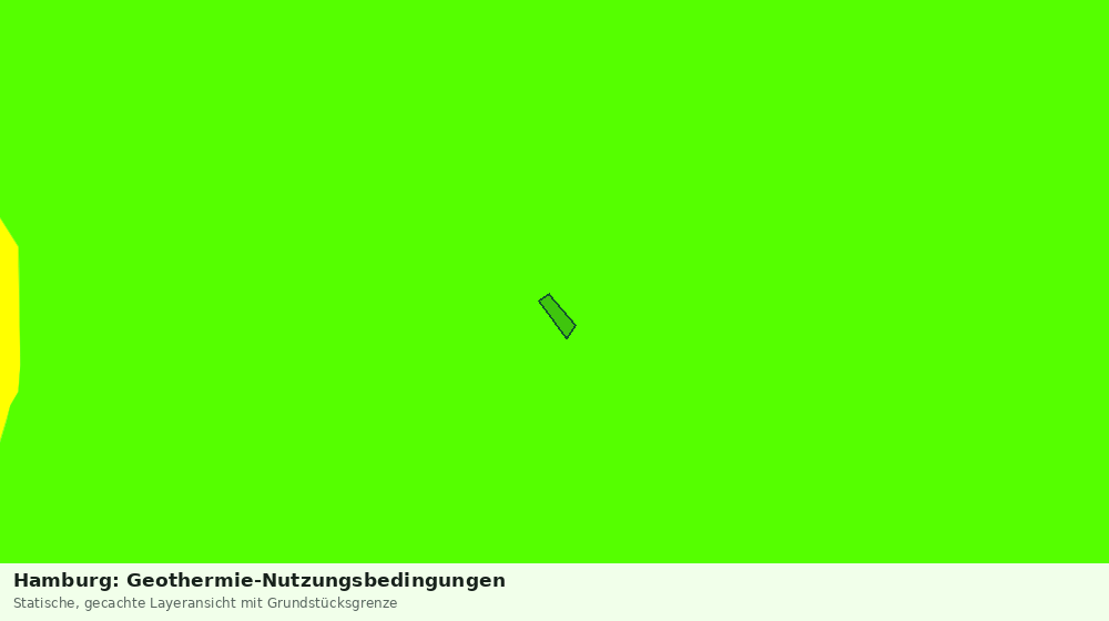 Statische Kartenansicht: Hamburg: Geothermie-Nutzungsbedingungen
