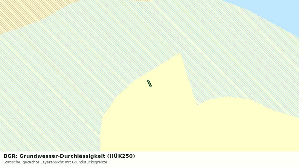 Statische Kartenansicht: BGR: Grundwasser-Durchlässigkeit (HÜK250)