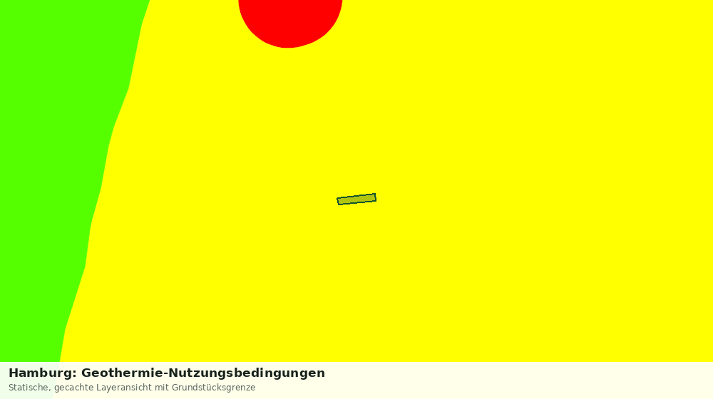 Statische Kartenansicht: Hamburg: Geothermie-Nutzungsbedingungen