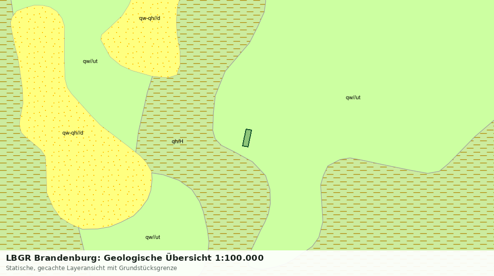 Statische Kartenansicht: LBGR Brandenburg: Geologische Übersicht 1:100.000
