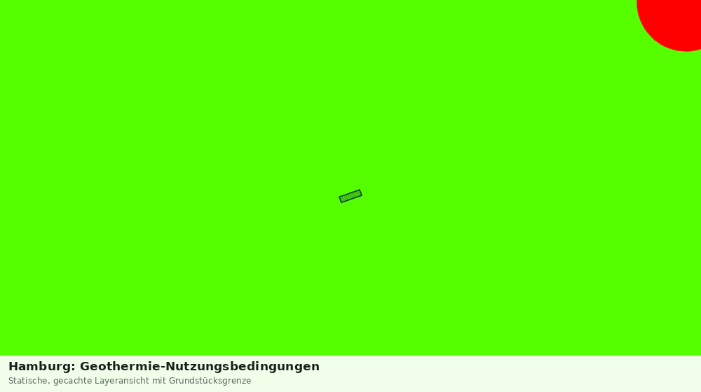 Statische Kartenansicht: Hamburg: Geothermie-Nutzungsbedingungen