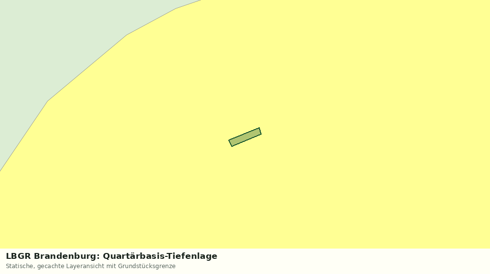 Statische Kartenansicht: LBGR Brandenburg: Quartärbasis-Tiefenlage