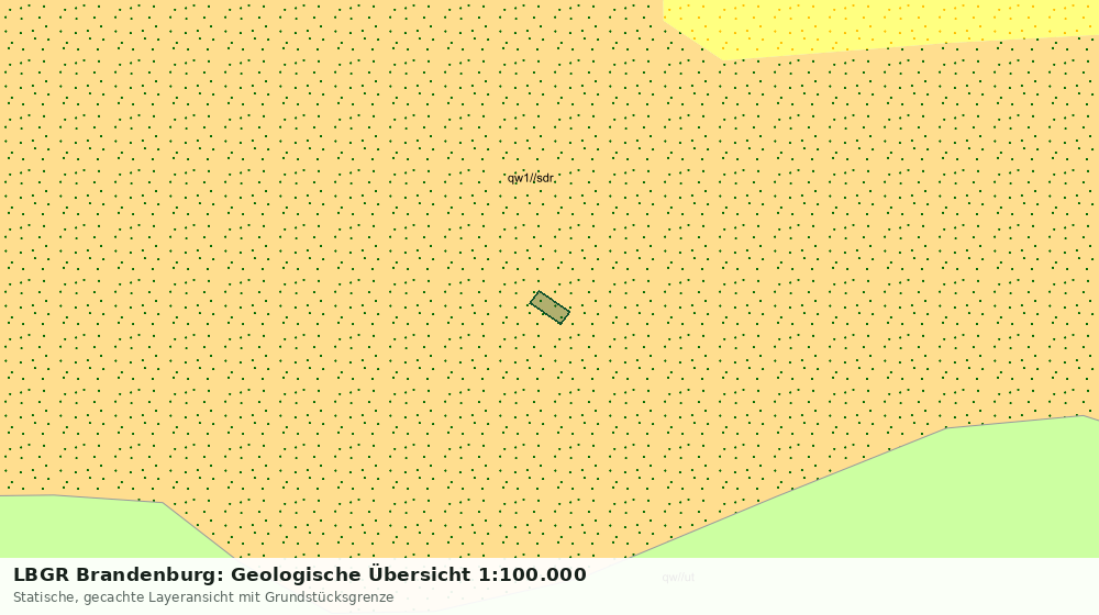 Statische Kartenansicht: LBGR Brandenburg: Geologische Übersicht 1:100.000