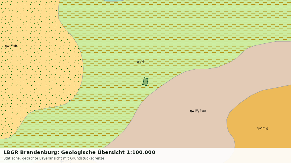 Statische Kartenansicht: LBGR Brandenburg: Geologische Übersicht 1:100.000