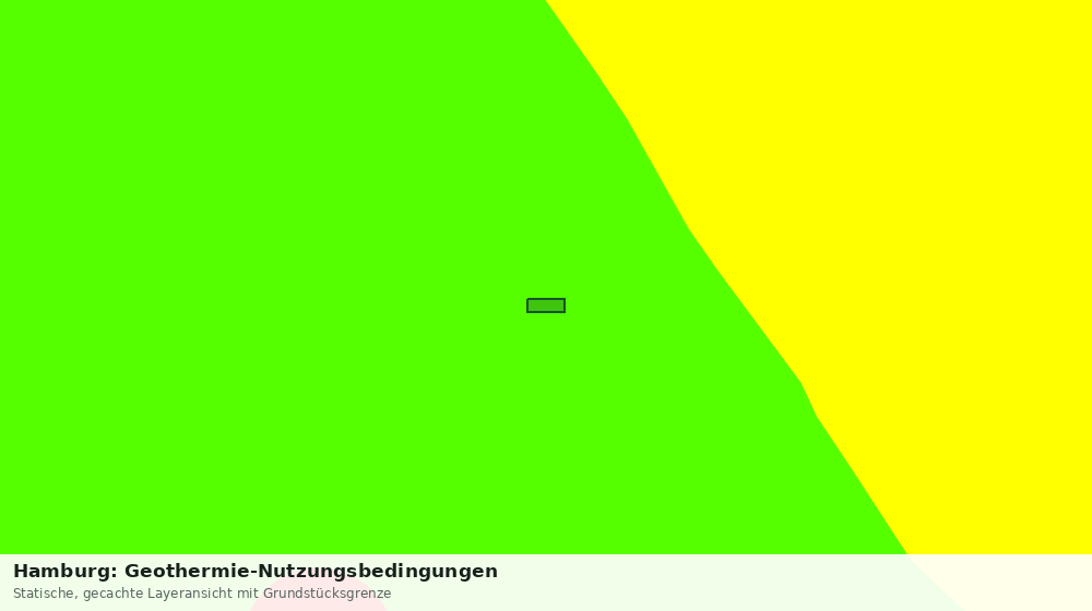 Statische Kartenansicht: Hamburg: Geothermie-Nutzungsbedingungen