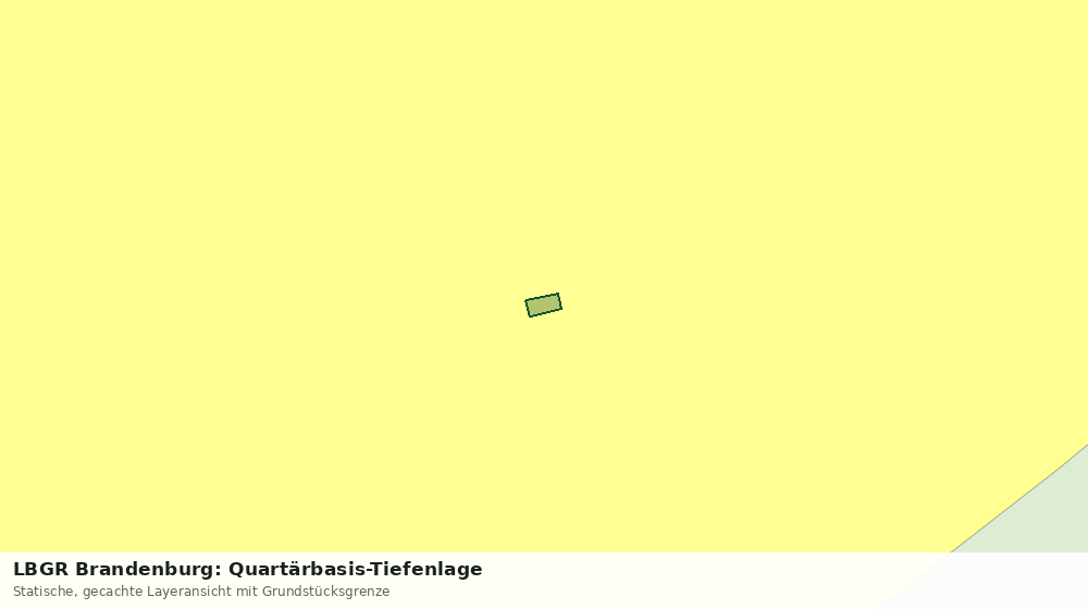 Statische Kartenansicht: LBGR Brandenburg: Quartärbasis-Tiefenlage