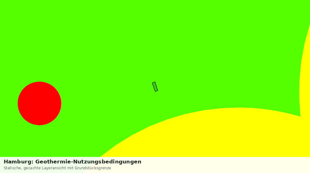 Statische Kartenansicht: Hamburg: Geothermie-Nutzungsbedingungen