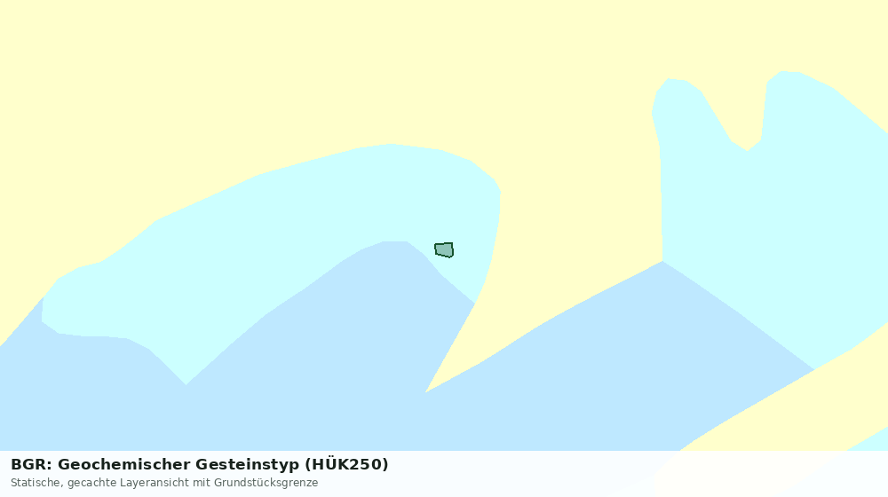 Statische Kartenansicht: BGR: Geochemischer Gesteinstyp (HÜK250)