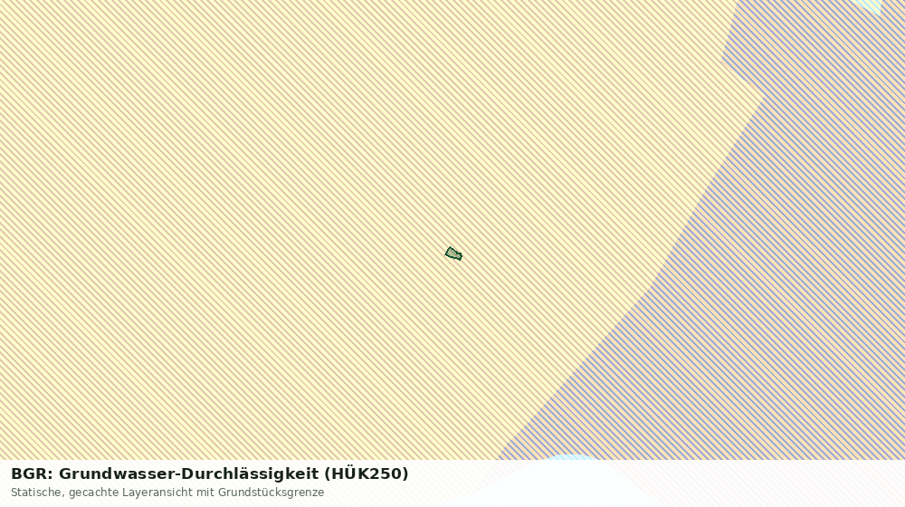 Statische Kartenansicht: BGR: Grundwasser-Durchlässigkeit (HÜK250)