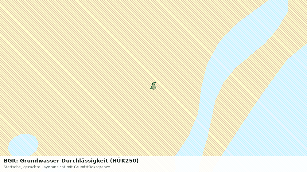 Statische Kartenansicht: BGR: Grundwasser-Durchlässigkeit (HÜK250)